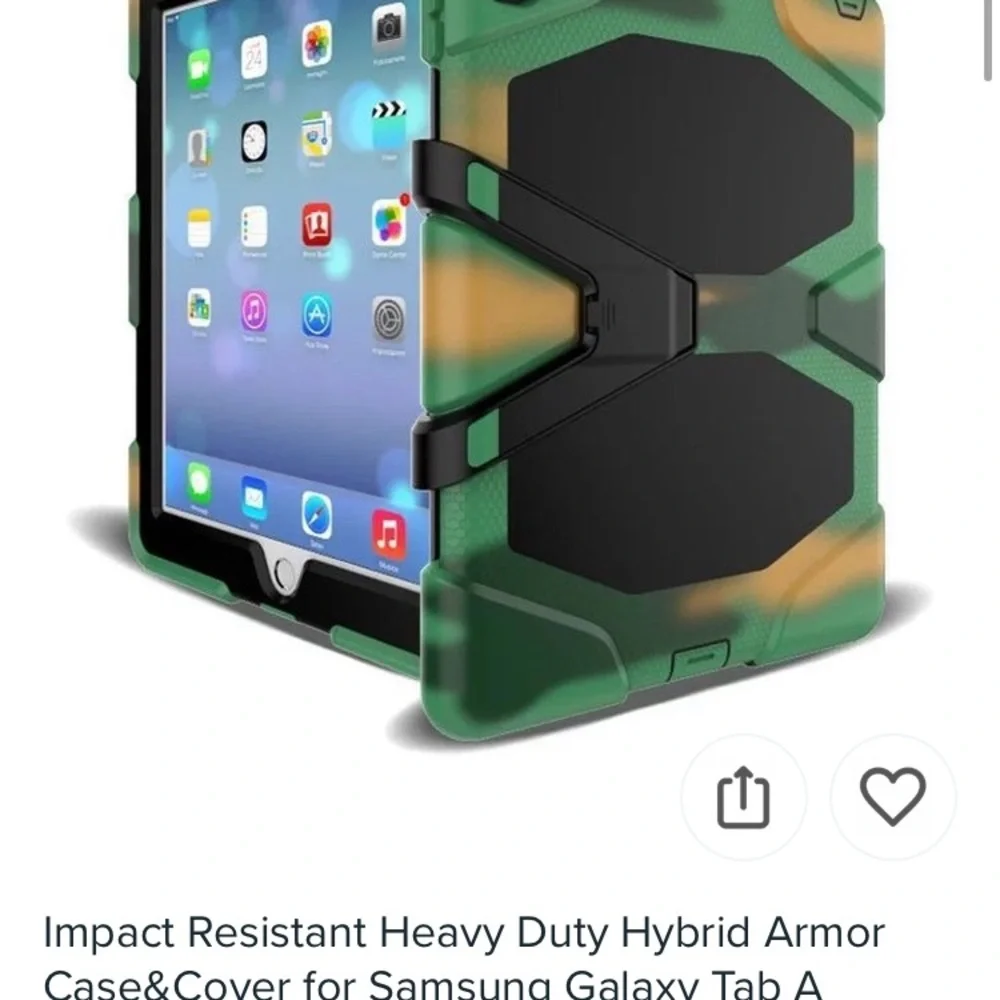 Boys camo iPad hare case with strap new